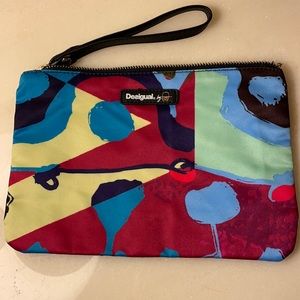 New Desigual Clutch Purse Wristlet Bag